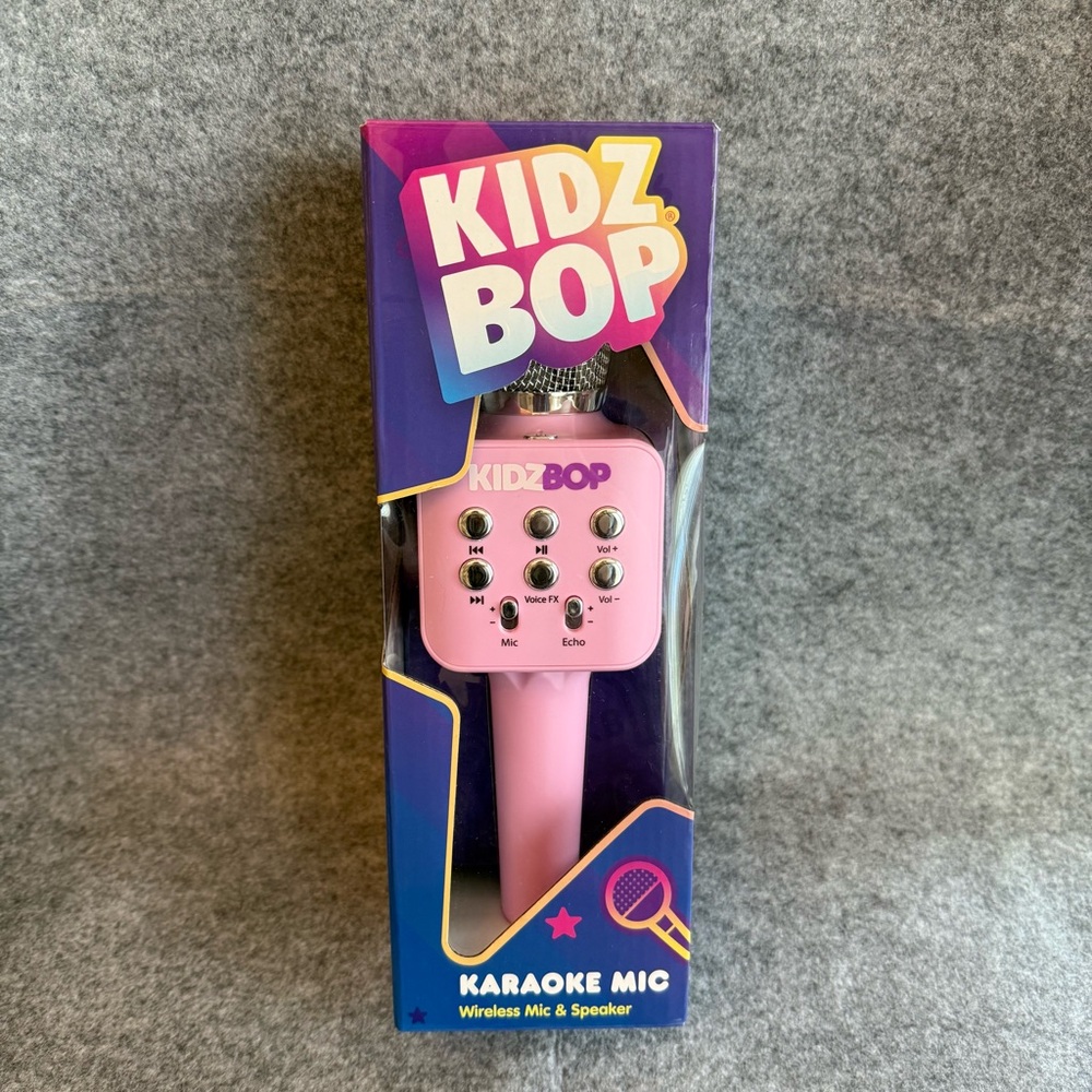 NEW Kidz Bop Karaoke Mic - Pink Wireless Mic & Speaker NIB